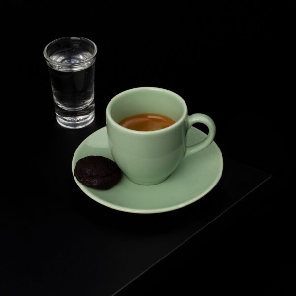 Espresso Cup & Saucer — Nine Kilns studio pottery